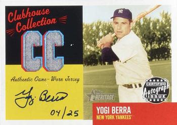 2002 Topps Heritage - Clubhouse Collection Autographs #CCAYB Yogi Berra Front