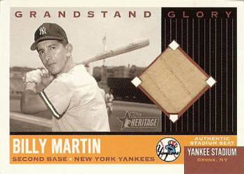 2002 Topps Heritage - Grandstand Glory #GG-BM Billy Martin Front