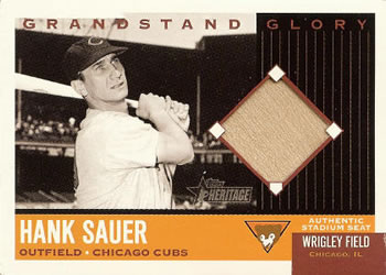 2002 Topps Heritage - Grandstand Glory #GG-HS Hank Sauer Front