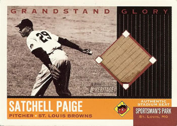 2002 Topps Heritage - Grandstand Glory #GG-SP Satchel Paige Front