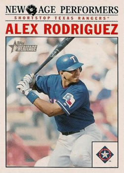 2002 Topps Heritage - New Age Performers #NA-10 Alex Rodriguez Front