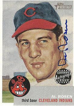 2002 Topps Heritage - Real One Autographs #RO-AR Al Rosen Front