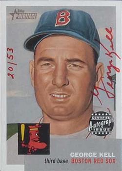 2002 Topps Heritage - Real One Autographs Red Ink #RO-GK George Kell Front