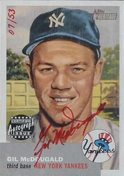 2002 Topps Heritage - Real One Autographs Red Ink #RO-GM Gil McDougald Front