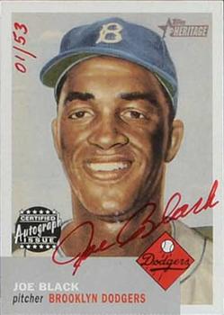 2002 Topps Heritage - Real One Autographs Red Ink #RO-JB Joe Black Front