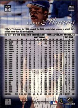 1997 Flair Showcase #100 Eddie Murray Back