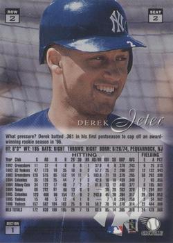 1997 Flair Showcase #2 Derek Jeter Back