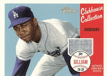 2003 Topps Heritage - Clubhouse Collection Relics #CC-JG Jim Gilliam Front