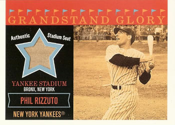 2003 Topps Heritage - Grandstand Glory Stadium Relics #GG-PR Phil Rizzuto Front