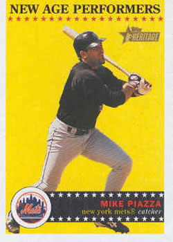 2003 Topps Heritage - New Age Performers #NA1 Mike Piazza Front