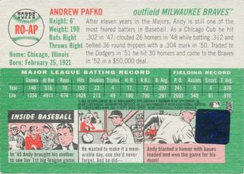 2003 Topps Heritage - Real One Autographs #RO-AP Andy Pafko Back