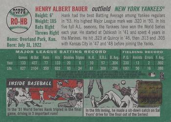 2003 Topps Heritage - Real One Autographs #RO-HB Hank Bauer Back
