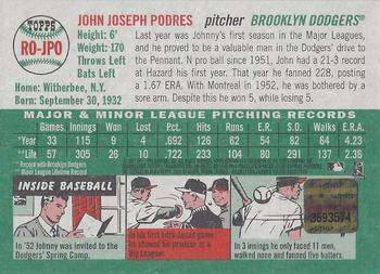 2003 Topps Heritage - Real One Autographs #RO-JPO Johnny Podres Back
