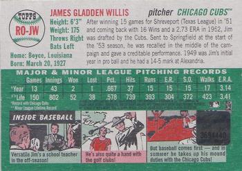 2003 Topps Heritage - Real One Autographs #RO-JW Jim Willis Back