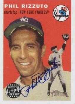 2003 Topps Heritage - Real One Autographs #RO-PR Phil Rizzuto Front