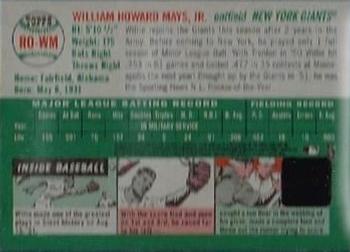2003 Topps Heritage - Real One Autographs #RO-WM Willie Mays Back
