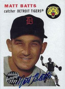 2003 Topps Heritage - Real One Autographs #RO-MB Matt Batts Front