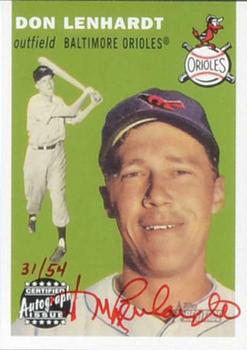 2003 Topps Heritage - Real One Autographs Red Ink #RO-DL Don Lenhardt Front