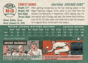 2003 Topps Heritage - Real One Autographs Red Ink #RO-EB Ernie Banks Back