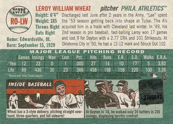 2003 Topps Heritage - Real One Autographs Red Ink #RO-LW Leroy Wheat Back