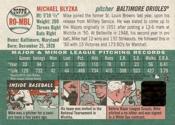 2003 Topps Heritage - Real One Autographs Red Ink #RO-MBL Mike Blyzka Back