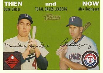 2003 Topps Heritage - Then and Now #TN8 Duke Snider / Alex Rodriguez Front