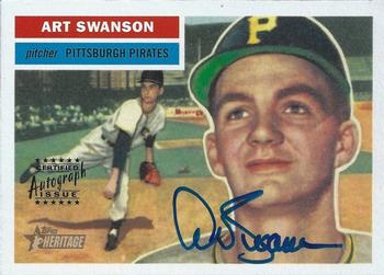 2005 Topps Heritage - Real One Autographs #RO-AS Art Swanson Front