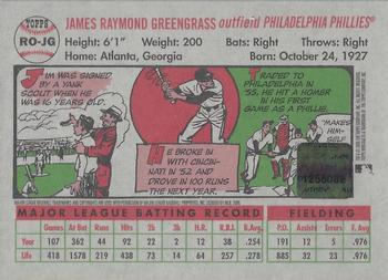 2005 Topps Heritage - Real One Autographs #RO-JG Jim Greengrass Back