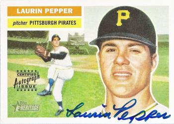 2005 Topps Heritage - Real One Autographs #RO-LP Laurin Pepper Front