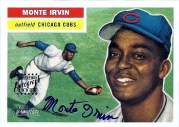 2005 Topps Heritage - Real One Autographs #RO-MI Monte Irvin Front