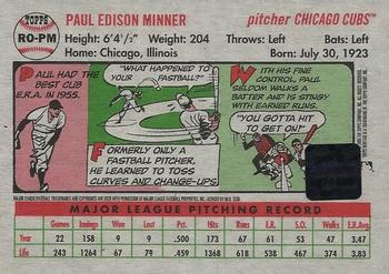 2005 Topps Heritage - Real One Autographs #RO-PM Paul Minner Back