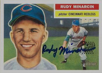 2005 Topps Heritage - Real One Autographs #RO-RM Rudy Minarcin Front