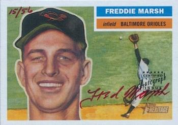 2005 Topps Heritage - Real One Autographs Red Ink #RO-FM Freddie Marsh Front