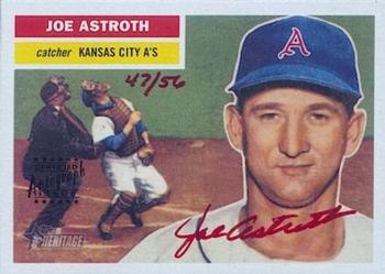 2005 Topps Heritage - Real One Autographs Red Ink #RO-JA Joe Astroth Front