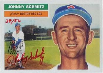 2005 Topps Heritage - Real One Autographs Red Ink #RO-JS Johnny Schmitz Front