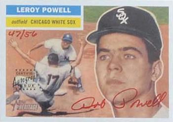 2005 Topps Heritage - Real One Autographs Red Ink #RO-LPO Leroy Powell Front