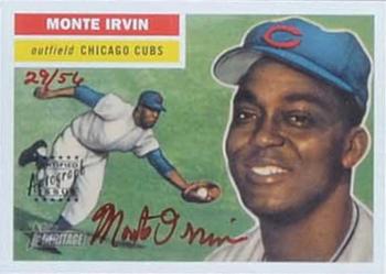 2005 Topps Heritage - Real One Autographs Red Ink #RO-MI Monte Irvin Front