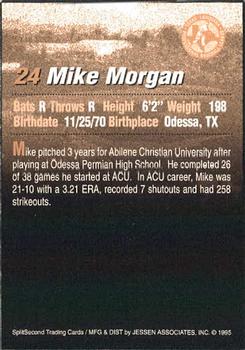 1995 SplitSecond Abilene Prairie Dogs #16 Mike Morgan Back
