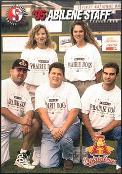 1995 SplitSecond Abilene Prairie Dogs #29 95 Abilene Staff Front