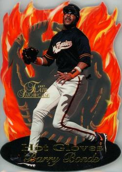 1997 Flair Showcase - Hot Gloves #2 Barry Bonds Front
