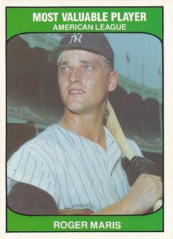 1985 TCMA Most Valuable Players American League #NNO Roger Maris Front