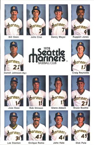 1978 Fred Meyer Seattle Mariners #NNO Header Card Front