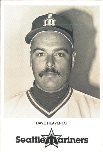 1980 Seattle Mariners Postcards #NNO Dave Heaverlo Front