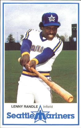 1981 Seattle Mariners Police #9 Len Randle Front