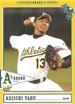 2005 Comcast Oakland Athletics #25 Keiichi Yabu Front