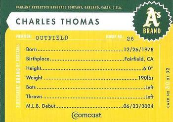 2005 Comcast Oakland Athletics #30 Charles Thomas Back