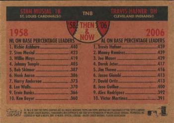 2007 Topps Heritage - Then and Now #TN8 Stan Musial / Travis Hafner Back