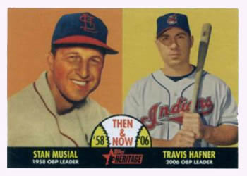 2007 Topps Heritage - Then and Now #TN8 Stan Musial / Travis Hafner Front