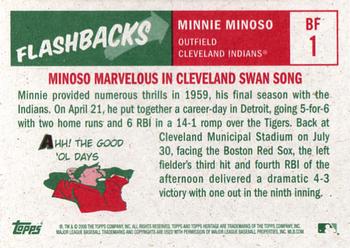2008 Topps Heritage - Baseball Flashbacks #BF1 Minnie Minoso Back