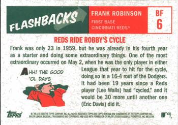 2008 Topps Heritage - Baseball Flashbacks #BF6 Frank Robinson Back